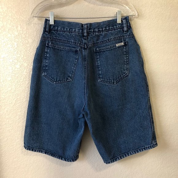 Vintage Bill Blass button fly high rise bermuda shorts 26in waist - Picture 3 of 6